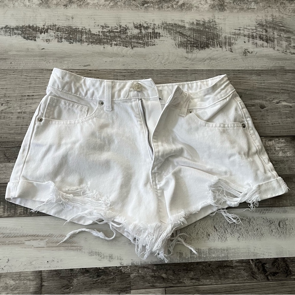 White Denim Jean Shorts